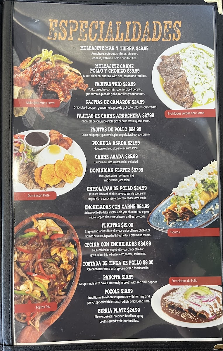 La Única Restaurant Menu - Image 2