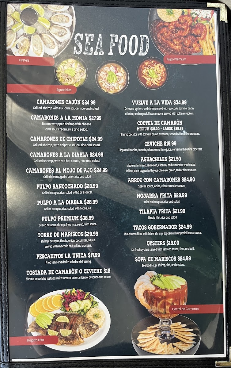 La Única Restaurant Menu - Image 4